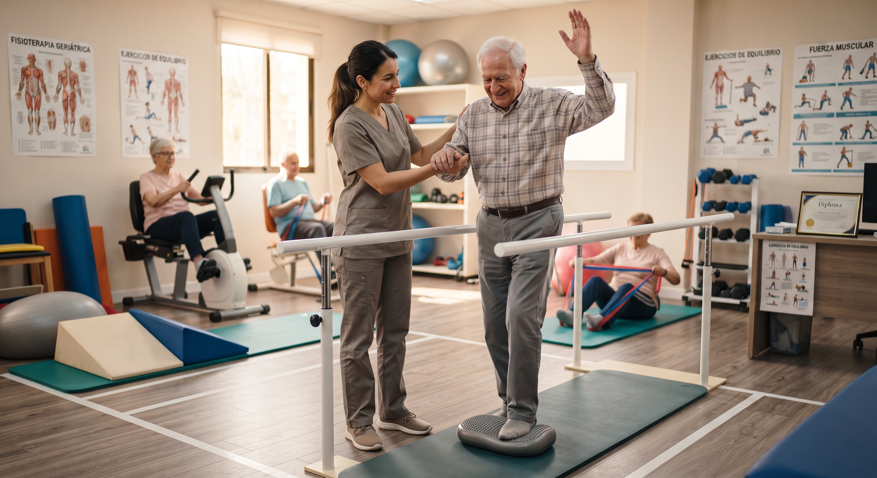 ¿Qué es la fisioterapia geriátrica?